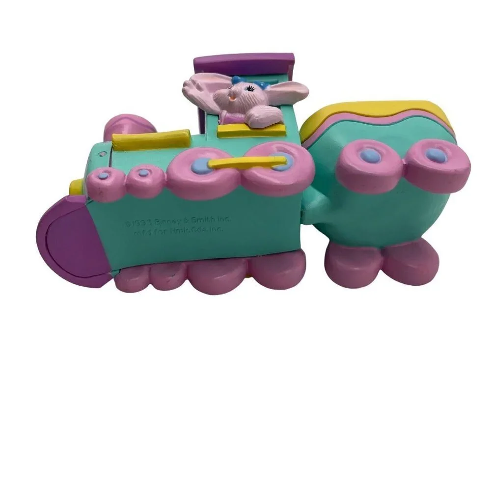 Vtg Hallmark Crayola Bunny Easter Eggspress Express Train Figurine 1993 in Box